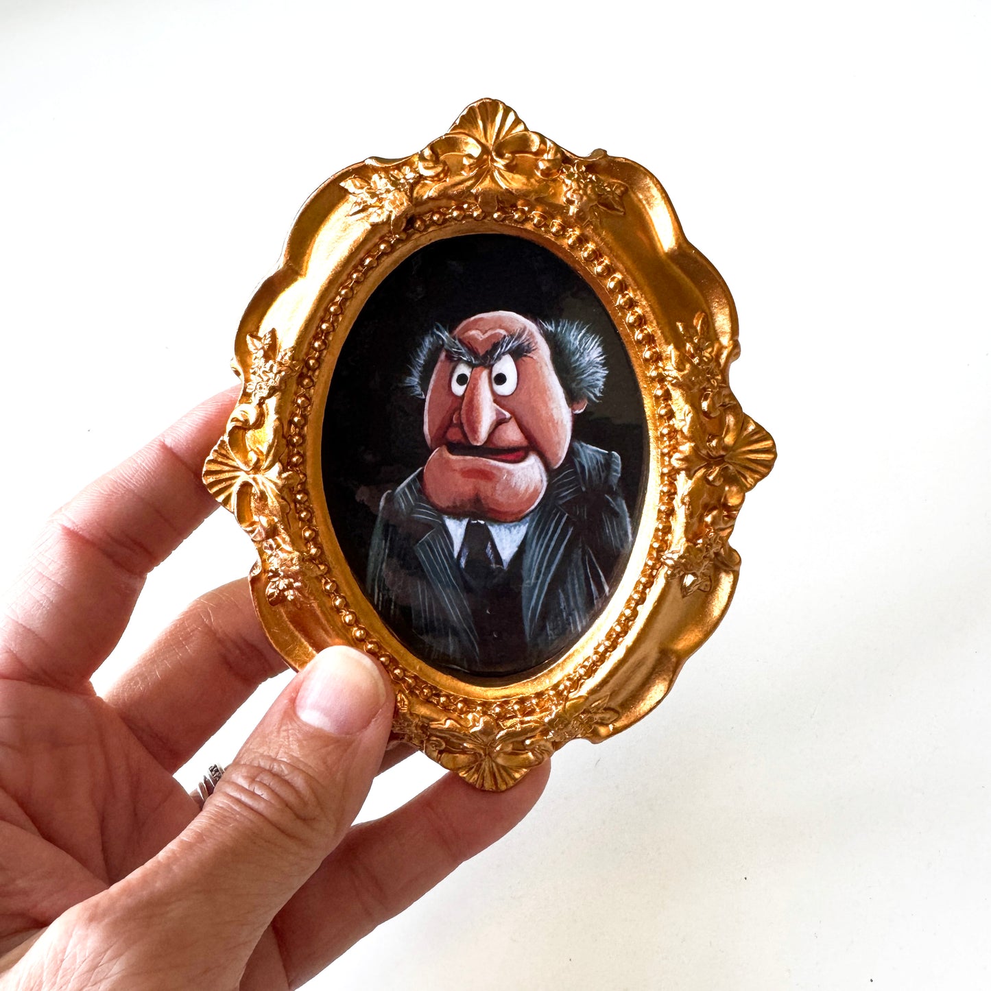 Grumpy Old Men - PRINTs in gold frames, set of 2