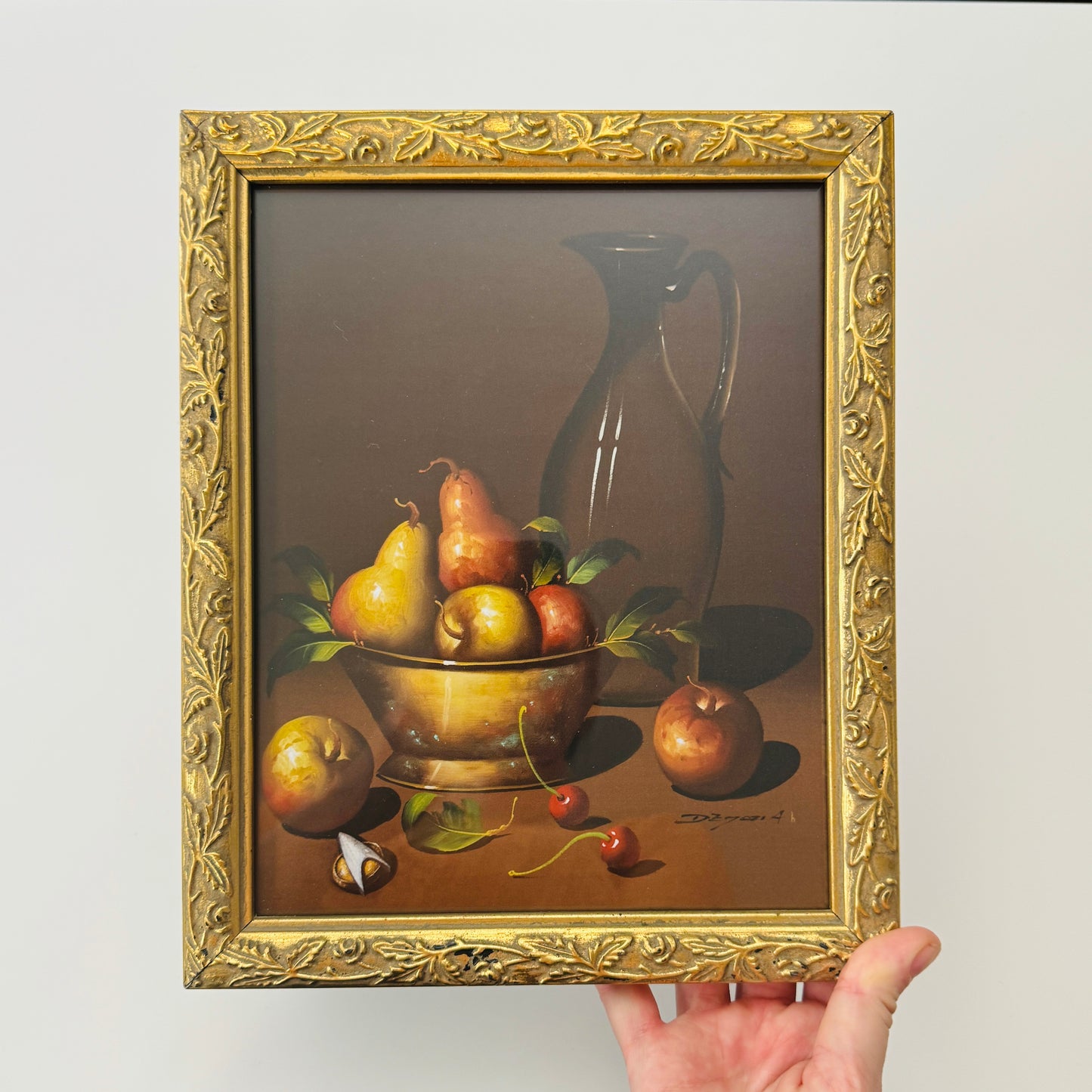 Still Life with Combadge - PRINT 8x10 in gold frame