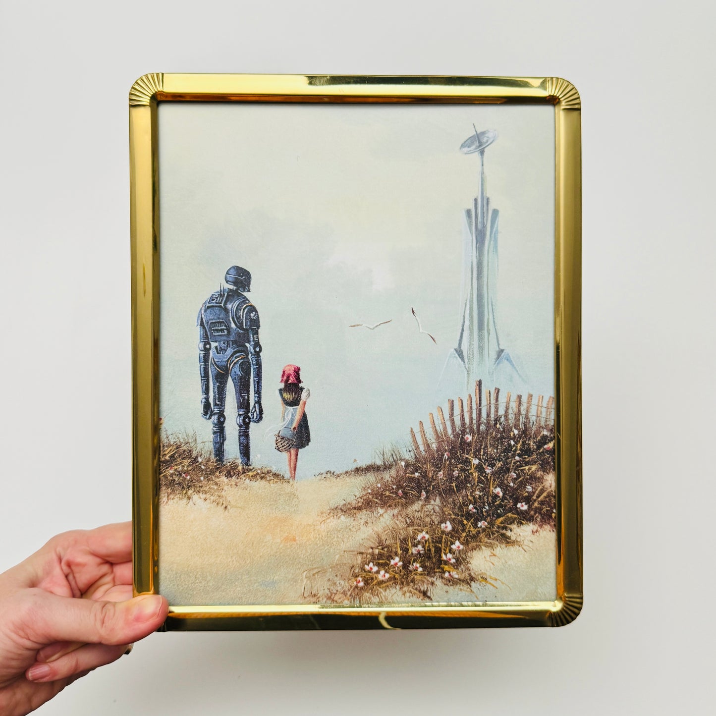 The Guardian - PRINT 8x10 in retro brass frame