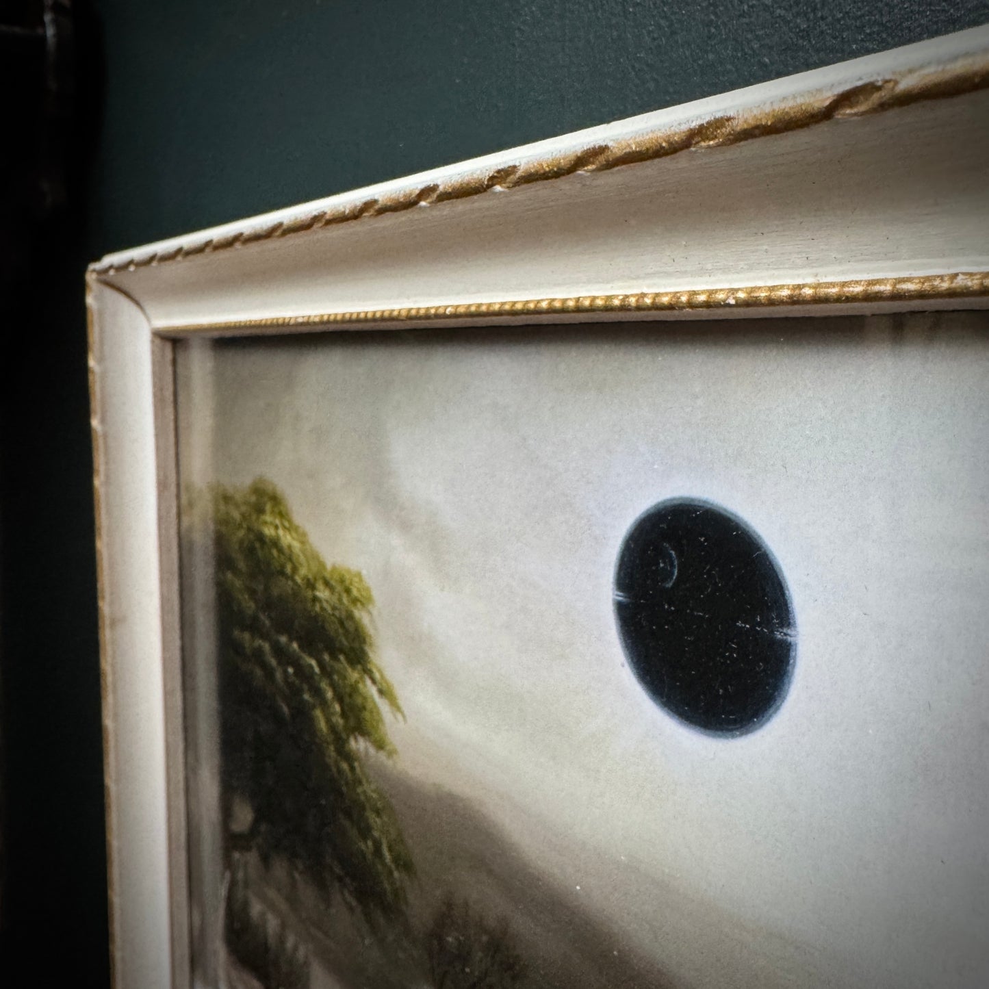 Total Solar Eclipse - PRINT in vintage frame