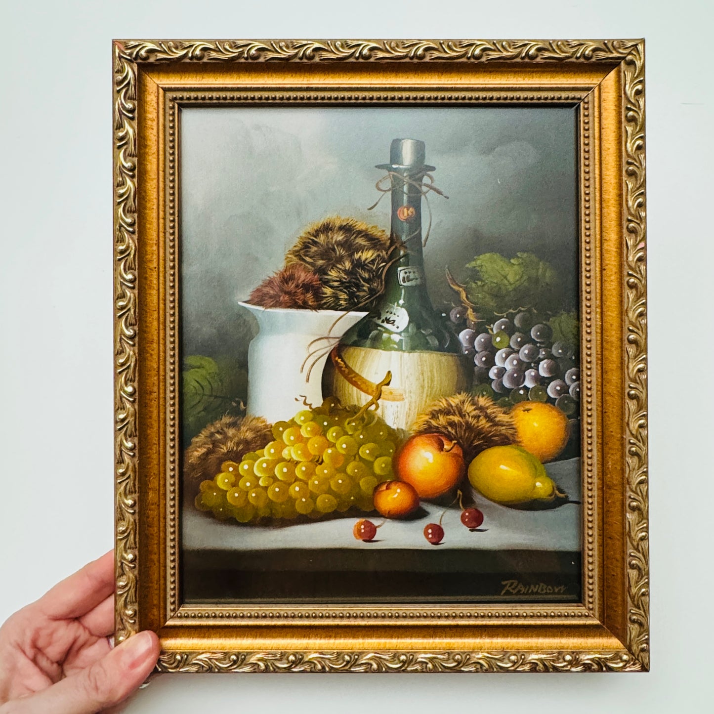 Tribbles with Still Life - PRINT 8x10 in ornate gold frame