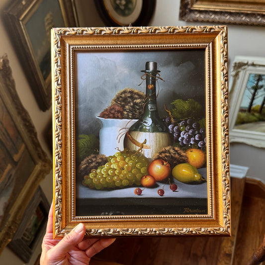Tribbles with Still Life - PRINT 8x10 in ornate gold frame
