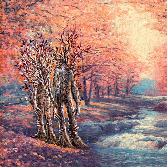 Ents : Young Couple, study of tree herders - PRINT 8x10