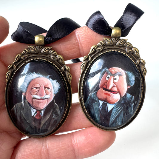 Grumpy Old Men - ORNAMENT, set of 2