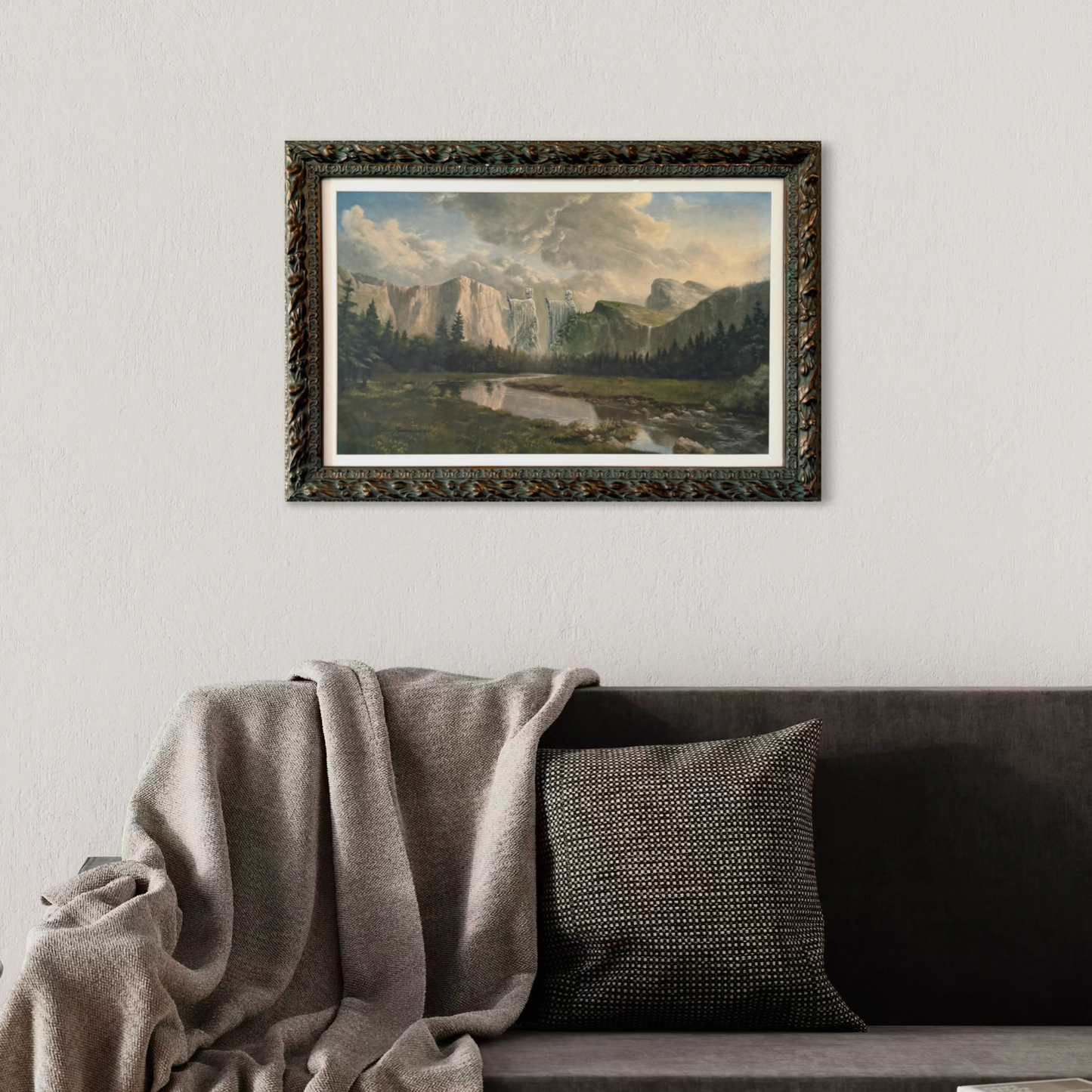 Long Have I Desired, original upcycled vintage painting