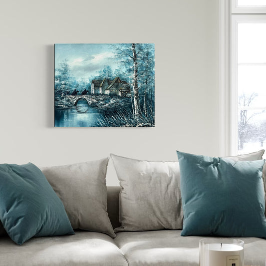 It Calls To Them - original upcycled vintage painting