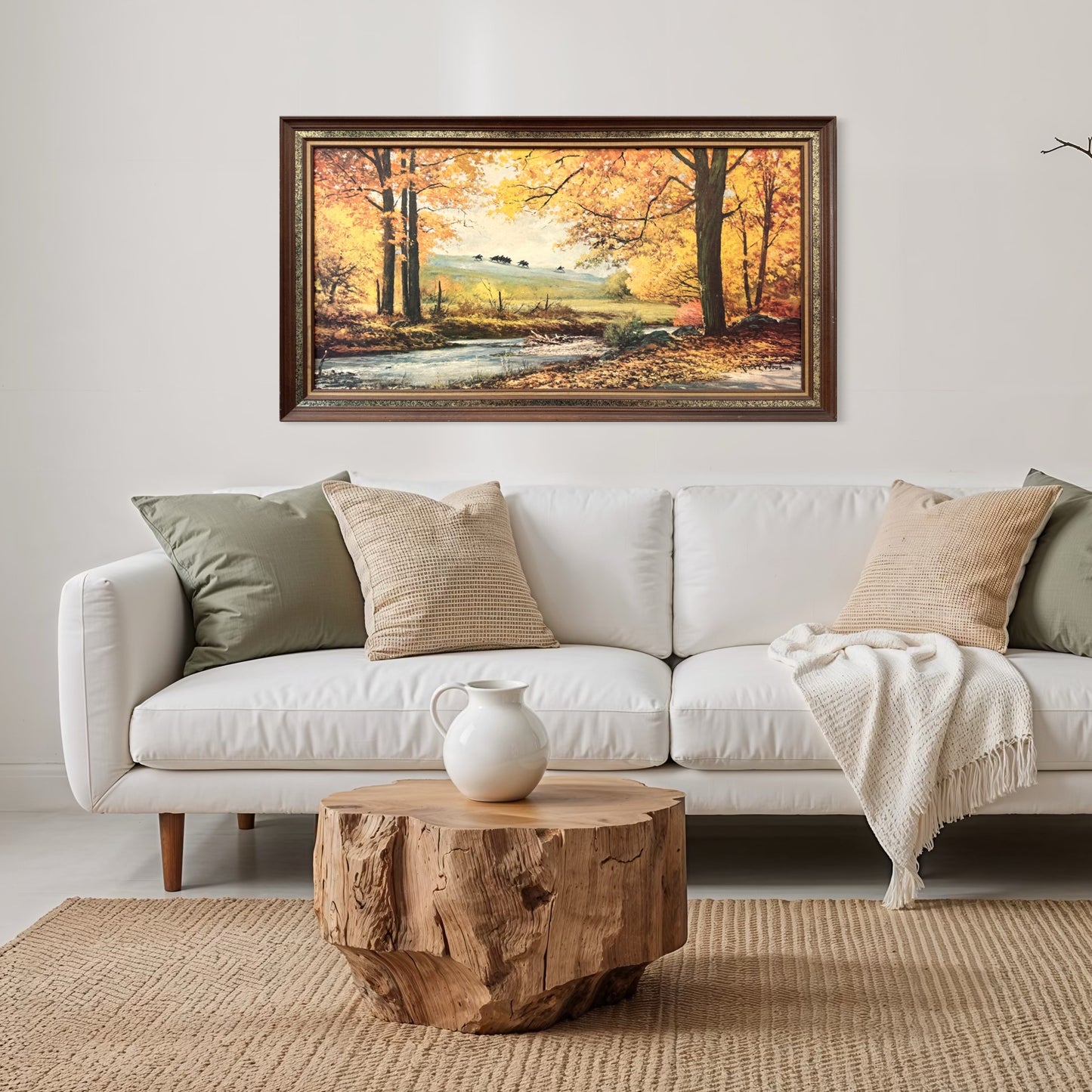 The Flight of Arwen, original upcycled vintage painting