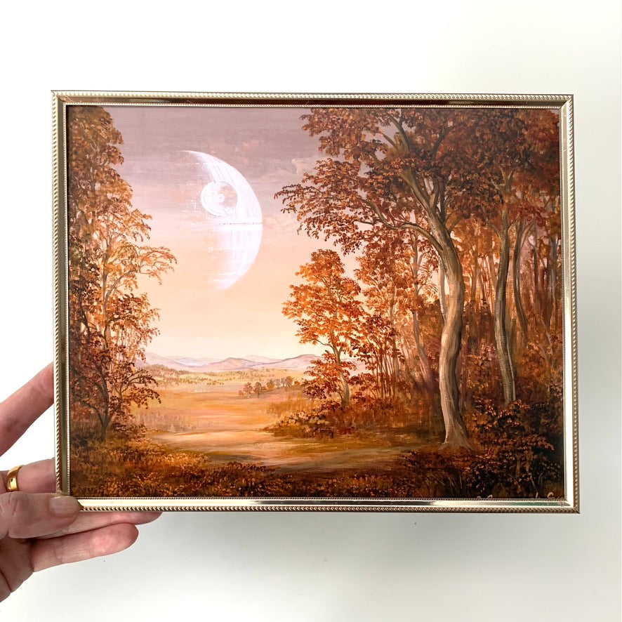 Harvest Moon - 8x10 PRINT in Vintage Brass Frame