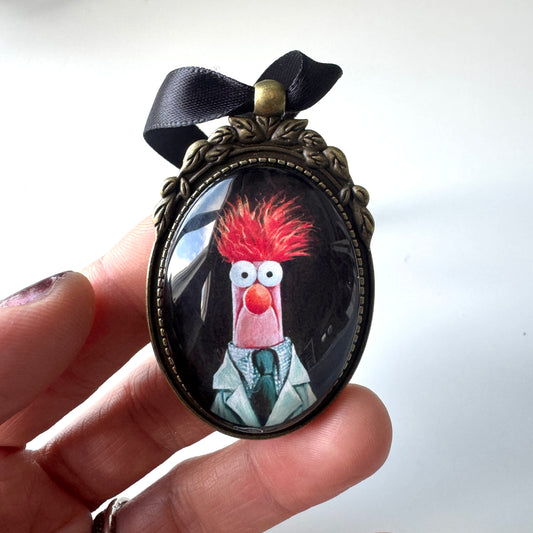 The Mad Scientist & His Assistant- ORNAMENT set of 2