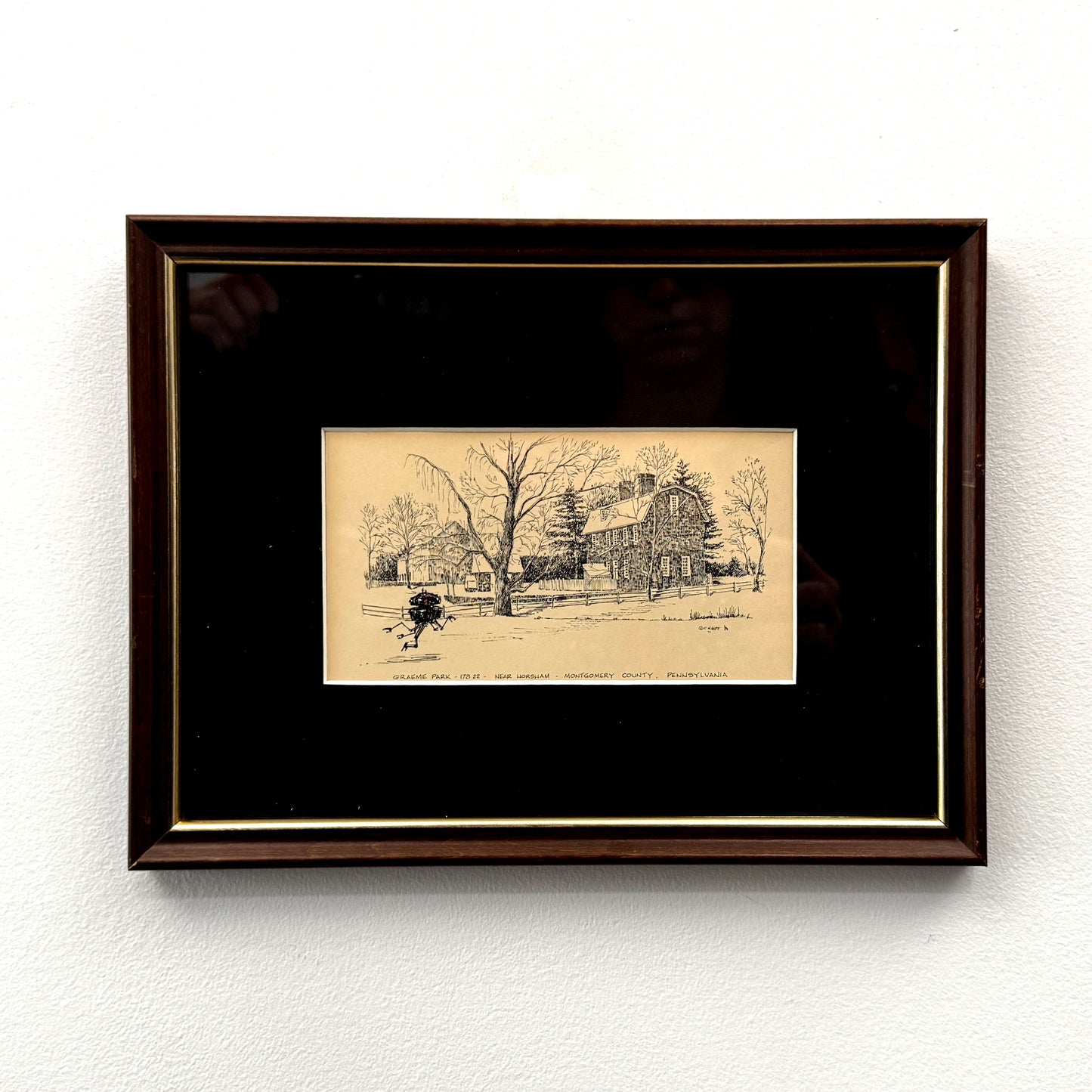 Probe Droid, Montgomery County, PA - original upcycled vintage etching
