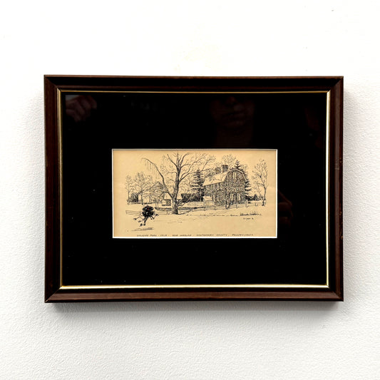 Probe Droid, Montgomery County, PA - original upcycled vintage etching