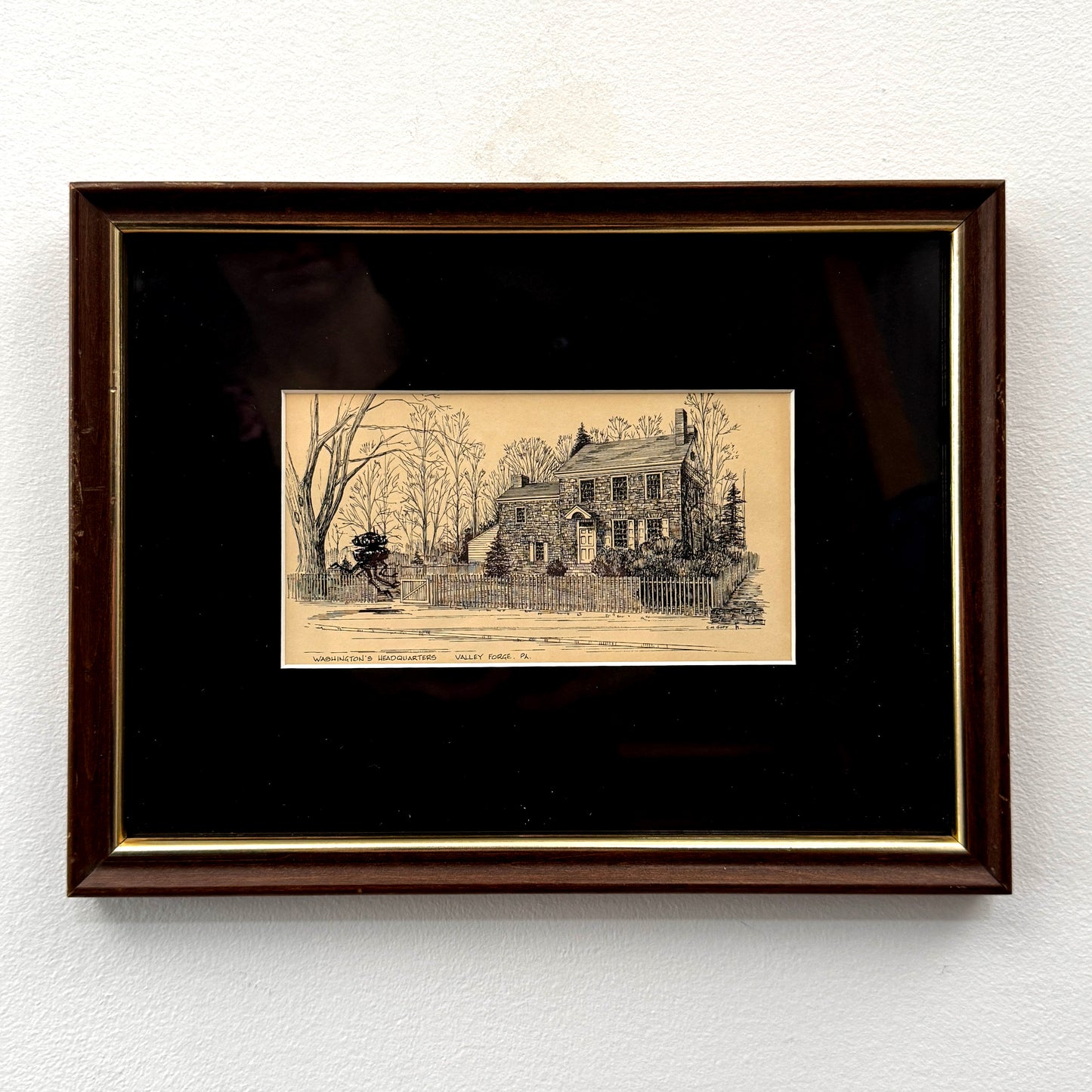 Probe Droid, Valley Forge, PA - original upcycled vintage etching