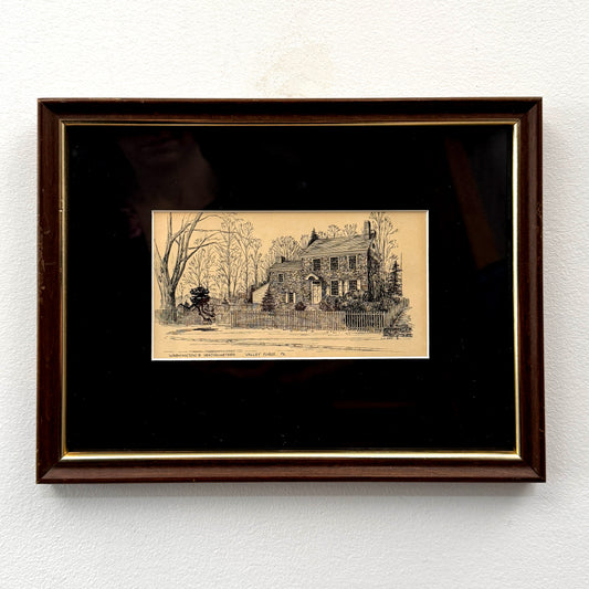 Probe Droid, Valley Forge, PA - original upcycled vintage etching