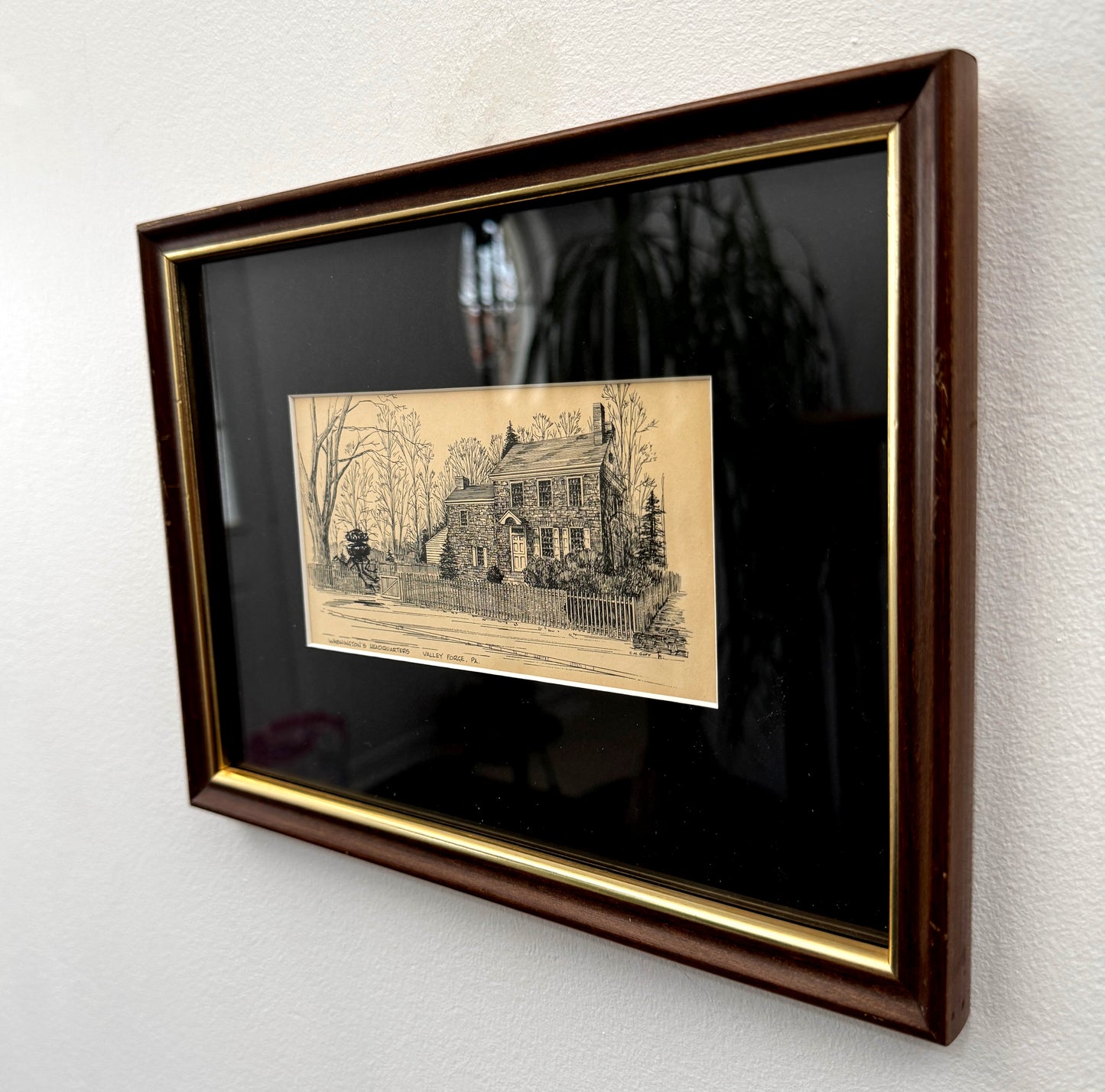 Probe Droid, Valley Forge, PA - original upcycled vintage etching