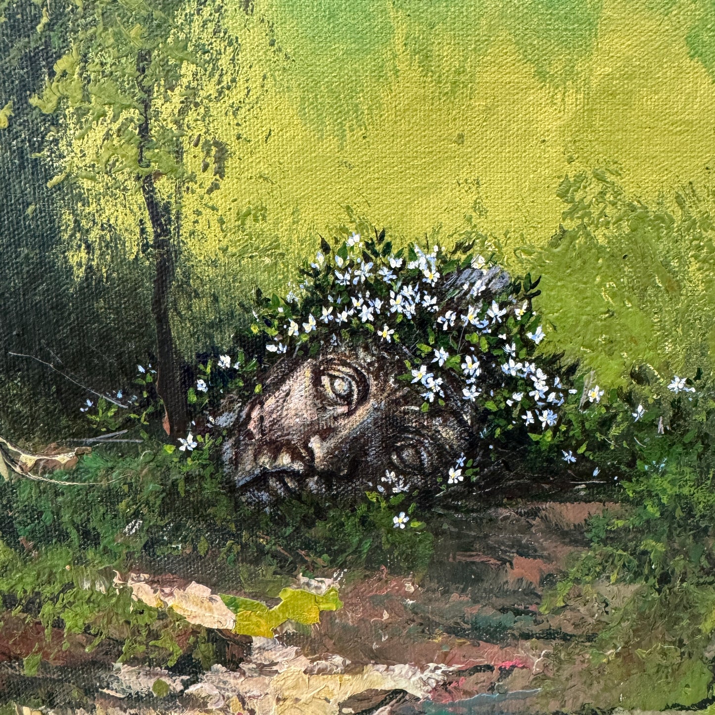 The King's Crown - original upcycled vintage painting