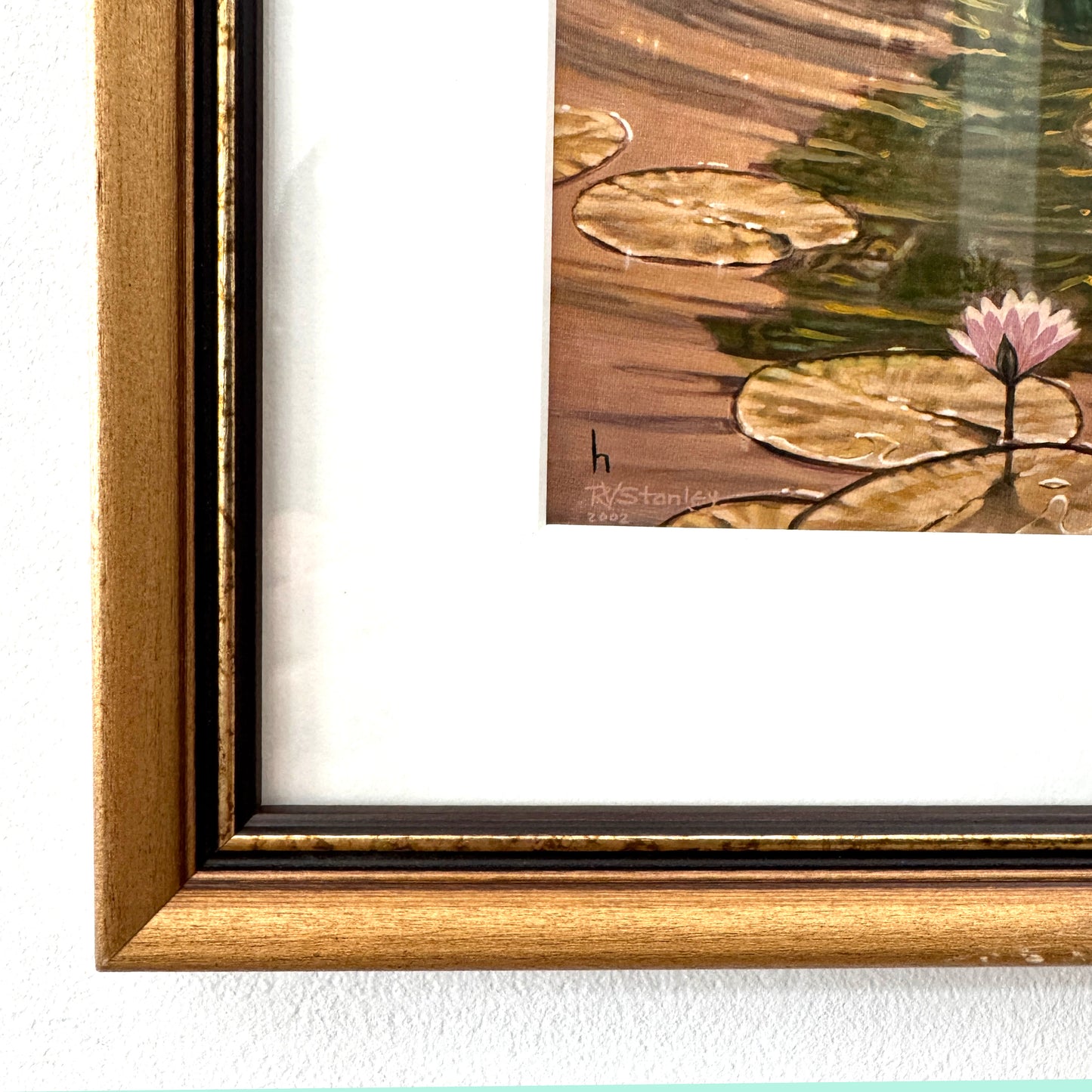 Fraidy Cat, original upcycled vintage painting