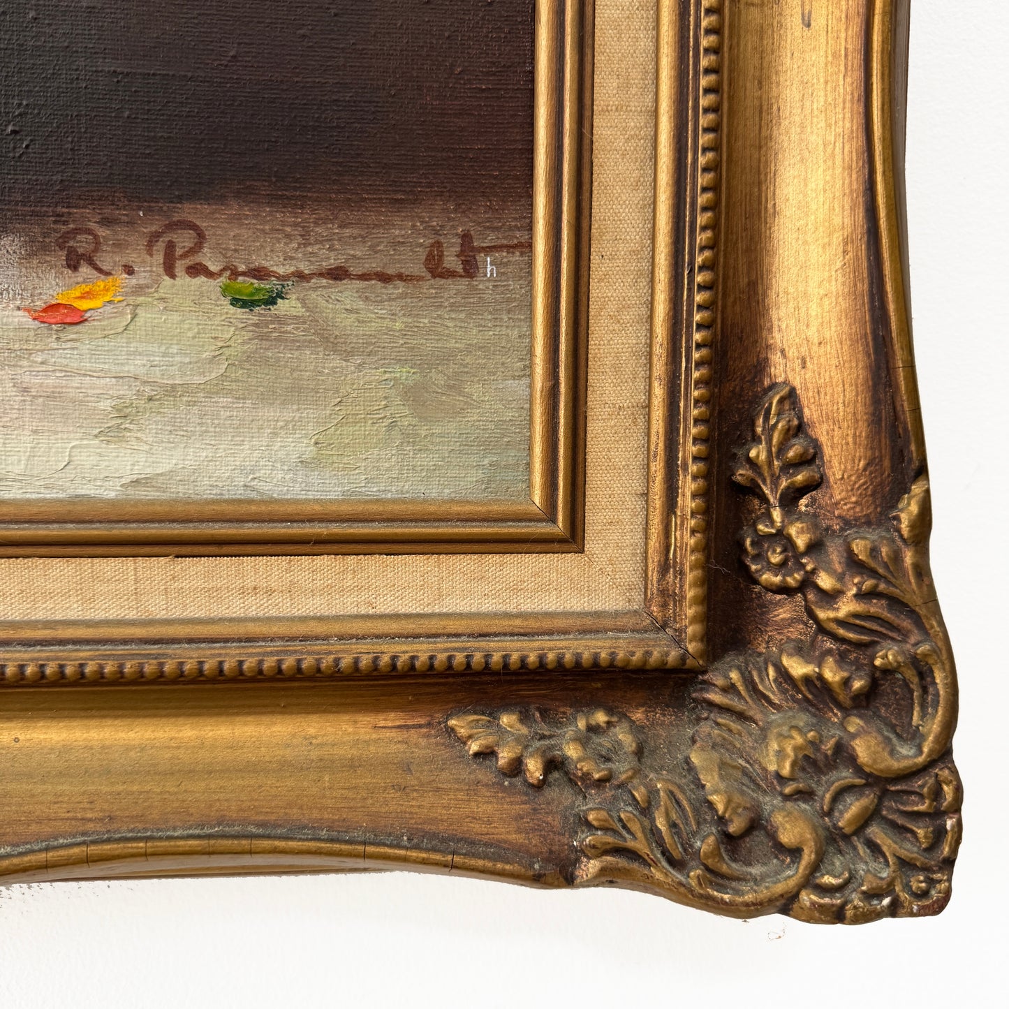 Upgraded Bouquet, original upcycled vintage painting