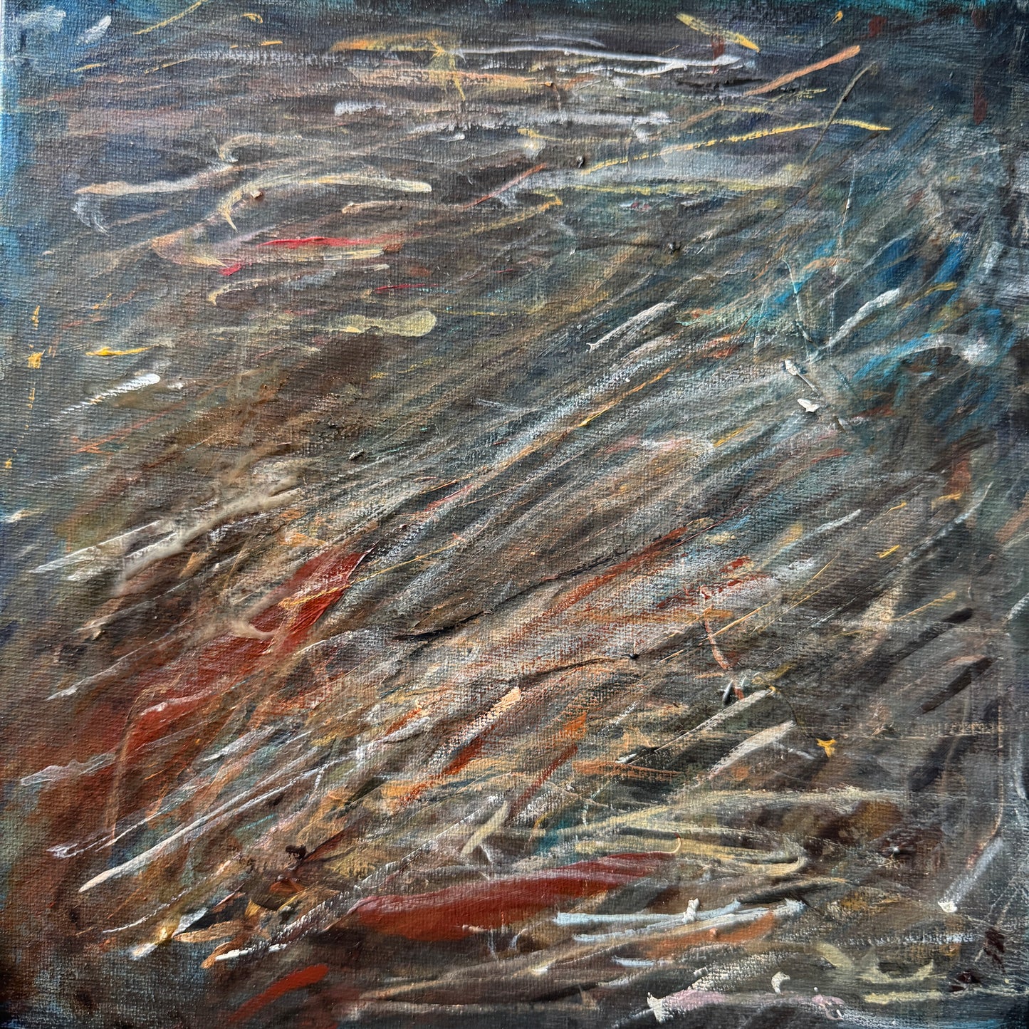 Abstract Cast-off Paint canvas from Droids