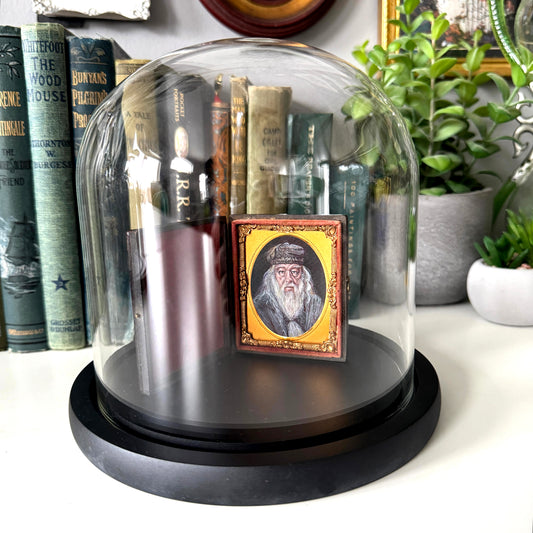 Magical Miniatures : The Headmaster - original miniature acrylic painting