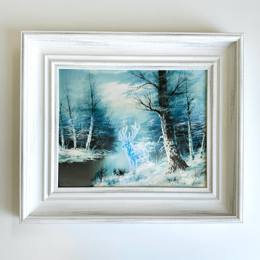 The Stag - 8x10 PRINT in Faux Vintage Frame