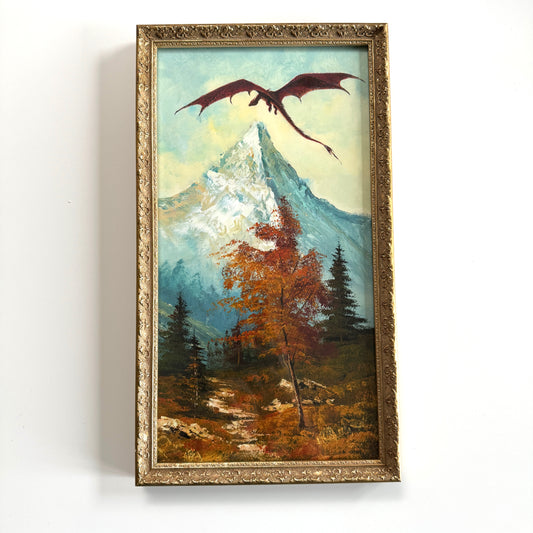 The Dragon - PRINT in Reclaimed Frame, OOAK Show