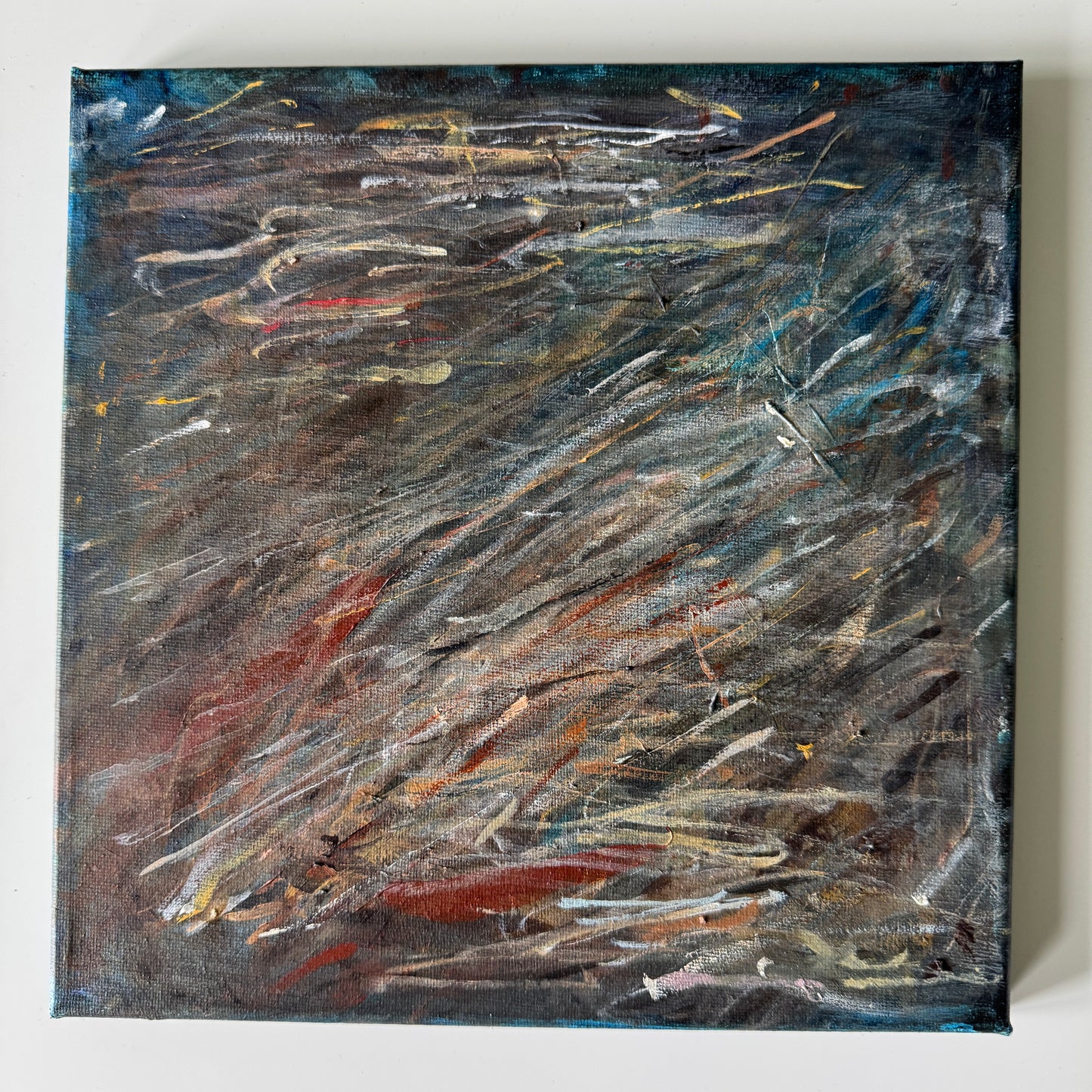 Abstract Cast-off Paint canvas from Droids