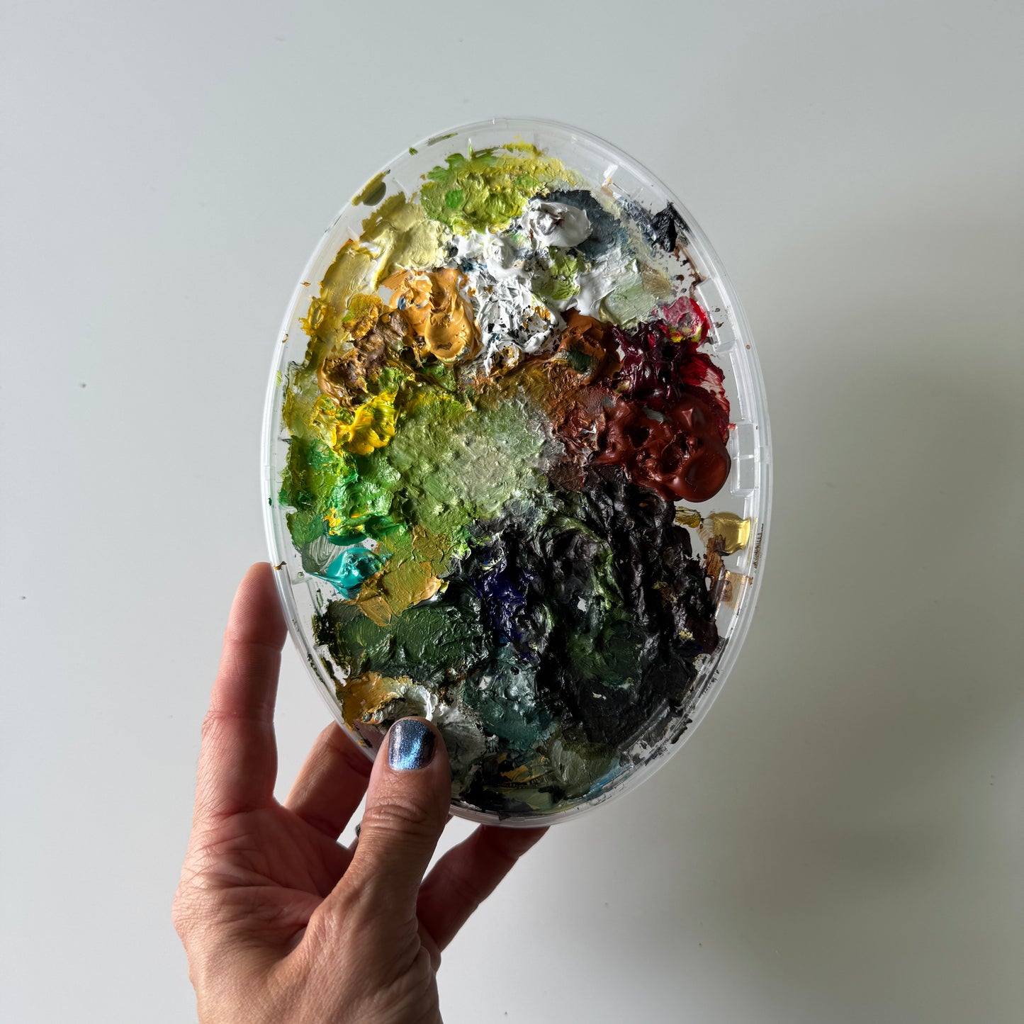 Abstract Cast-off Paint canvas from Black Knight & Dagobah