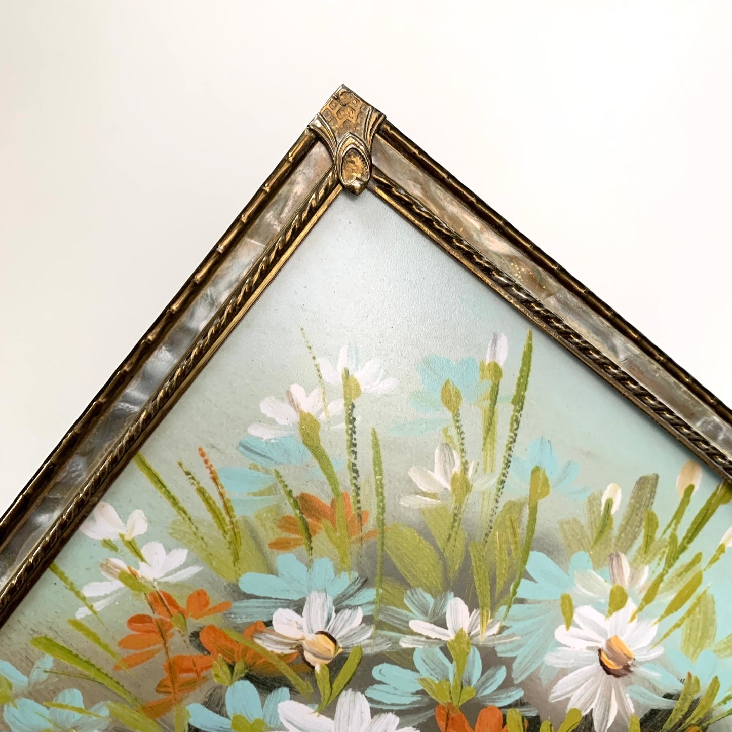 Dark Side Floral : Darth's Daisies - PRINT 8x10 in Vintage Brass Frame