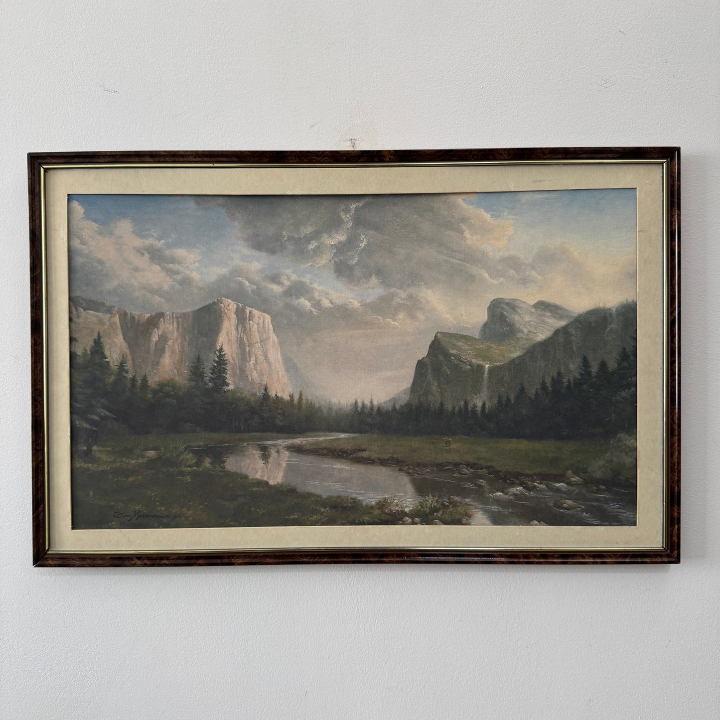 Long Have I Desired, original upcycled vintage painting