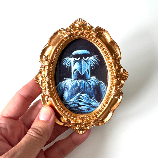 A Respectable Bird - PRINT in gold frame