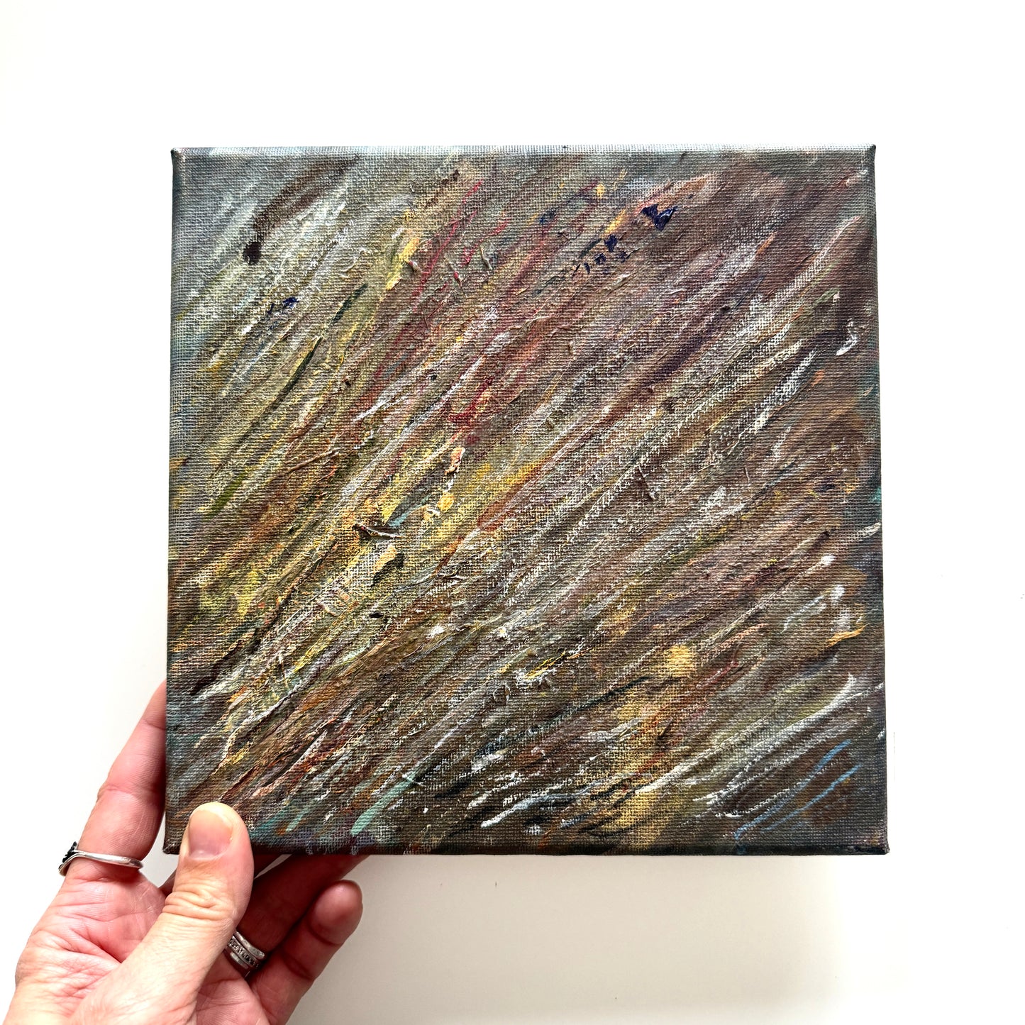 Abstract No.1 - cast-off paint canvas from Altered Muggle Art Collection