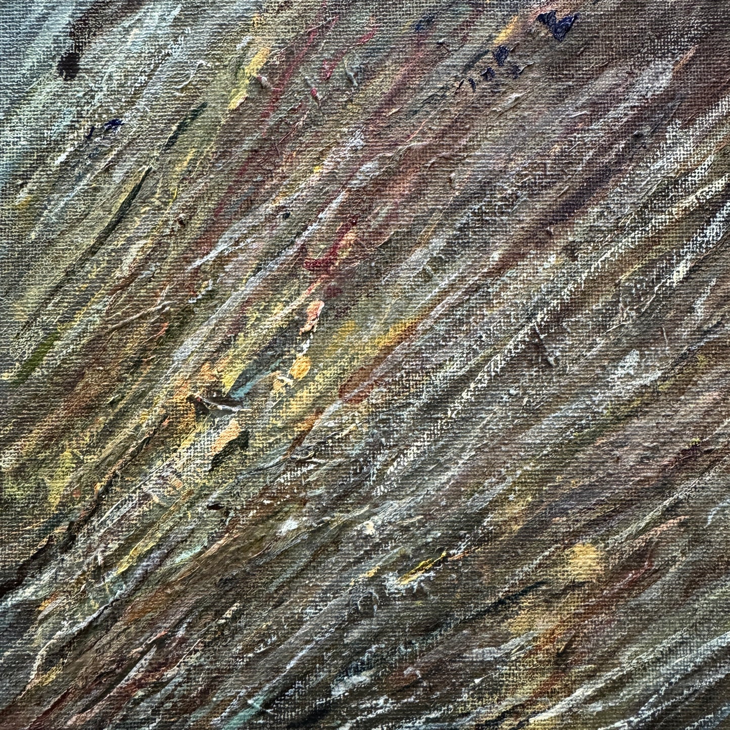 Abstract No.1 - cast-off paint canvas from Altered Muggle Art Collection