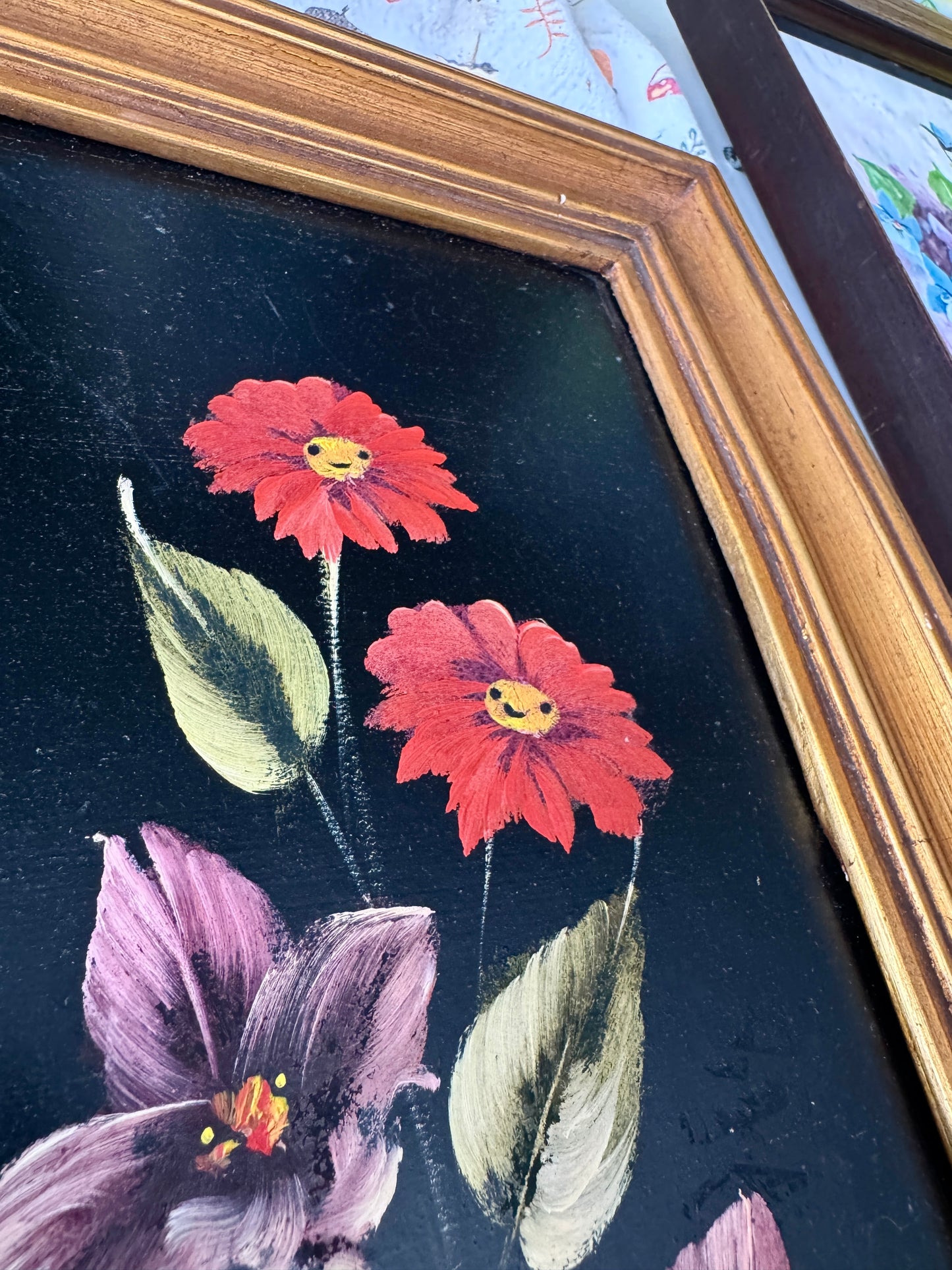 Alice's Flowers : We Don't Want Weeds, original upcycled vintage art