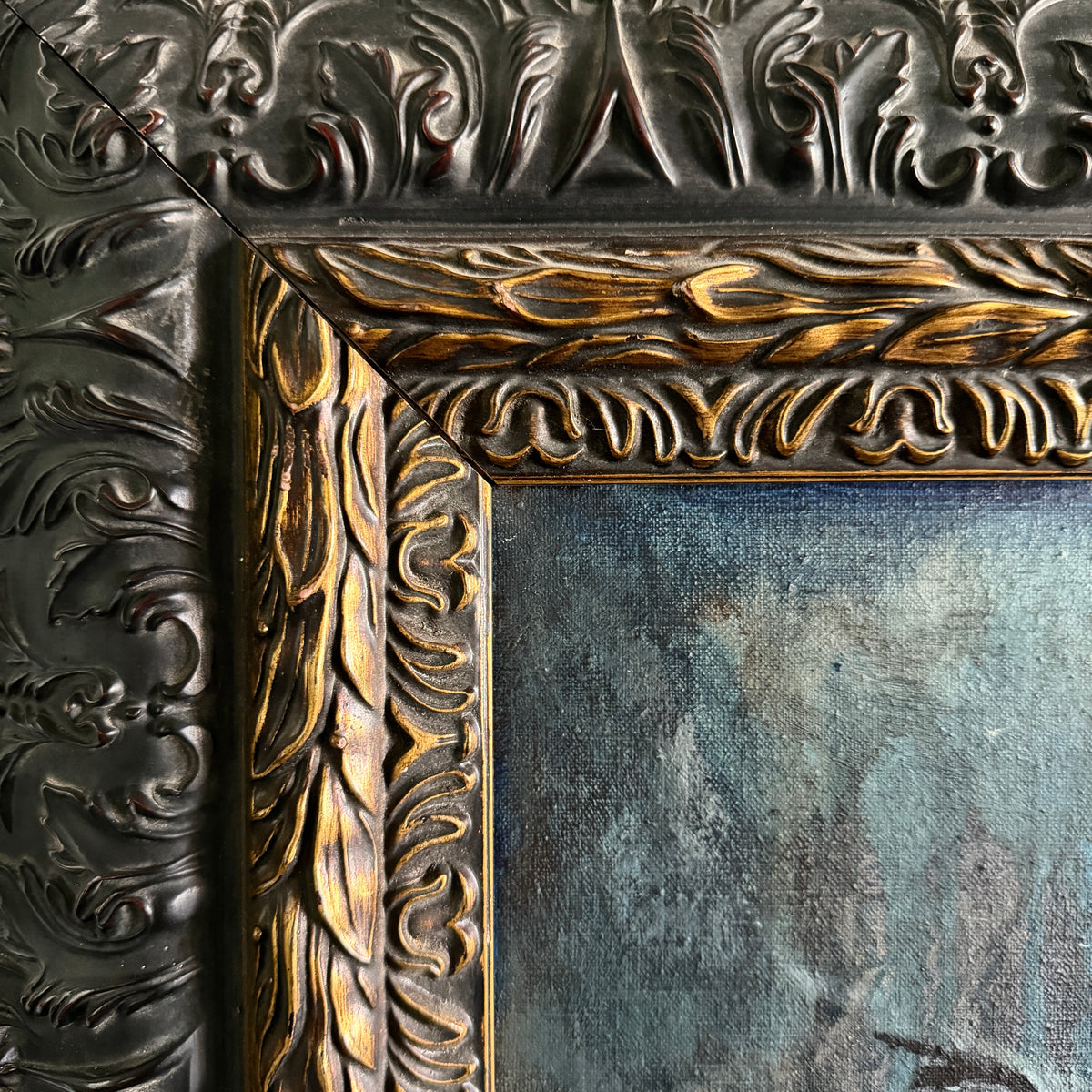 They Once Were Men, original upcycled vintage painting