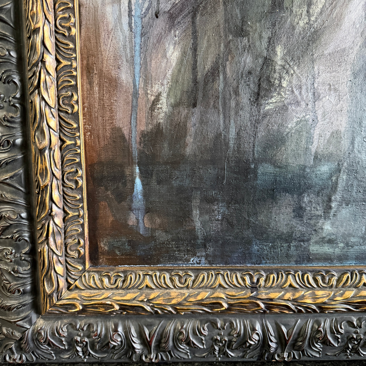 They Once Were Men, original upcycled vintage painting