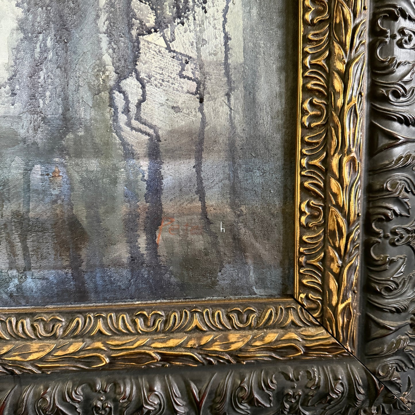 They Once Were Men, original upcycled vintage painting