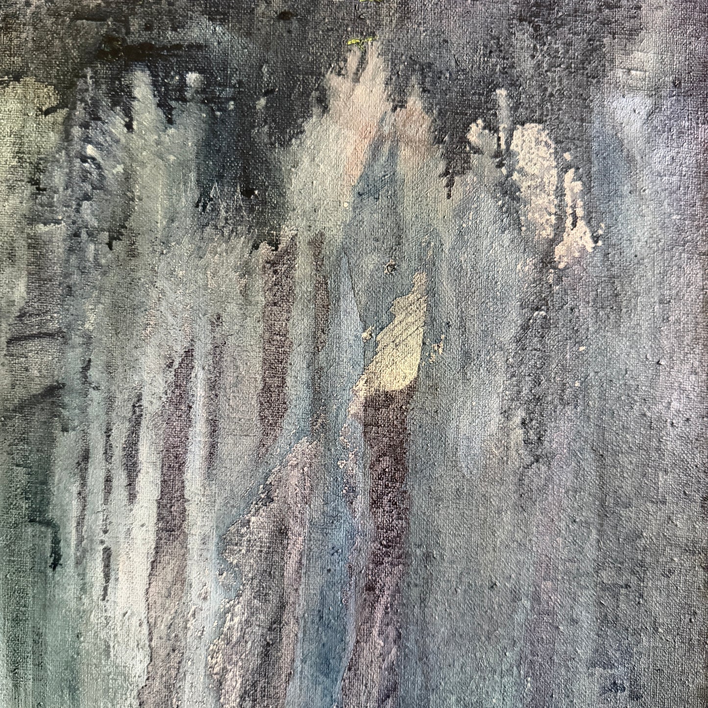 They Once Were Men, original upcycled vintage painting