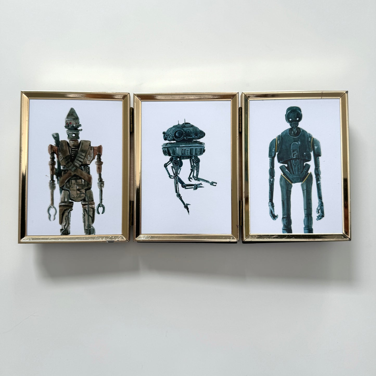 Portraits of Droids Trio - Vintage Frame, metal - NEW