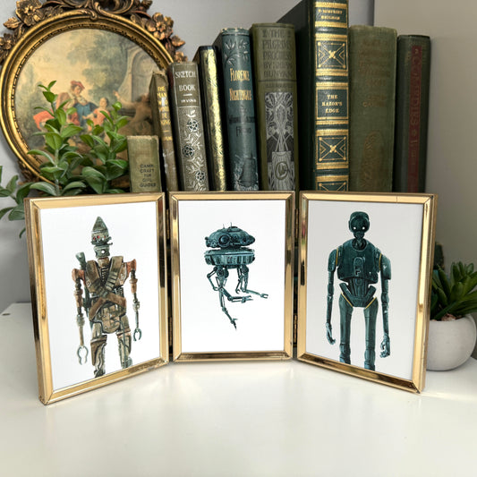 Portraits of Droids Trio - Vintage Frame, metal - NEW