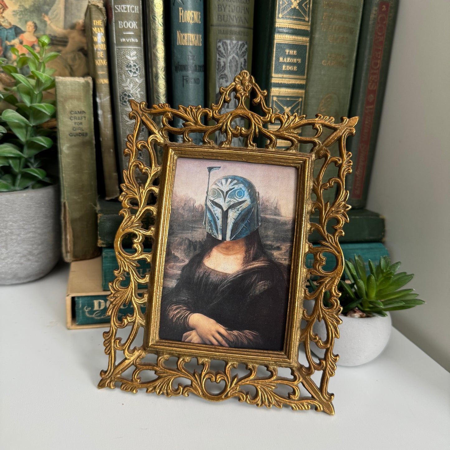 Mandolisa - PRINT in Ornate Frame, Metal
