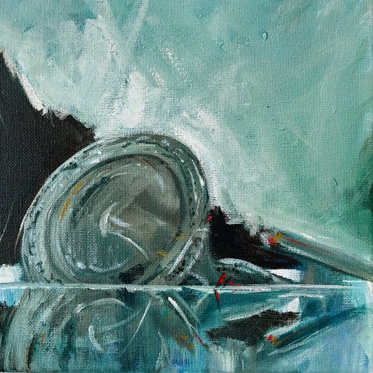 Sketch : NCC-1701-D Crash, original acrylic painting