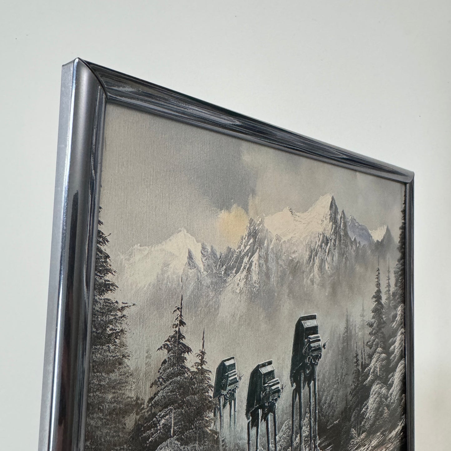 Walkers in a Winter Wonderland - 8x10 PRINT in Gunmetal Frame