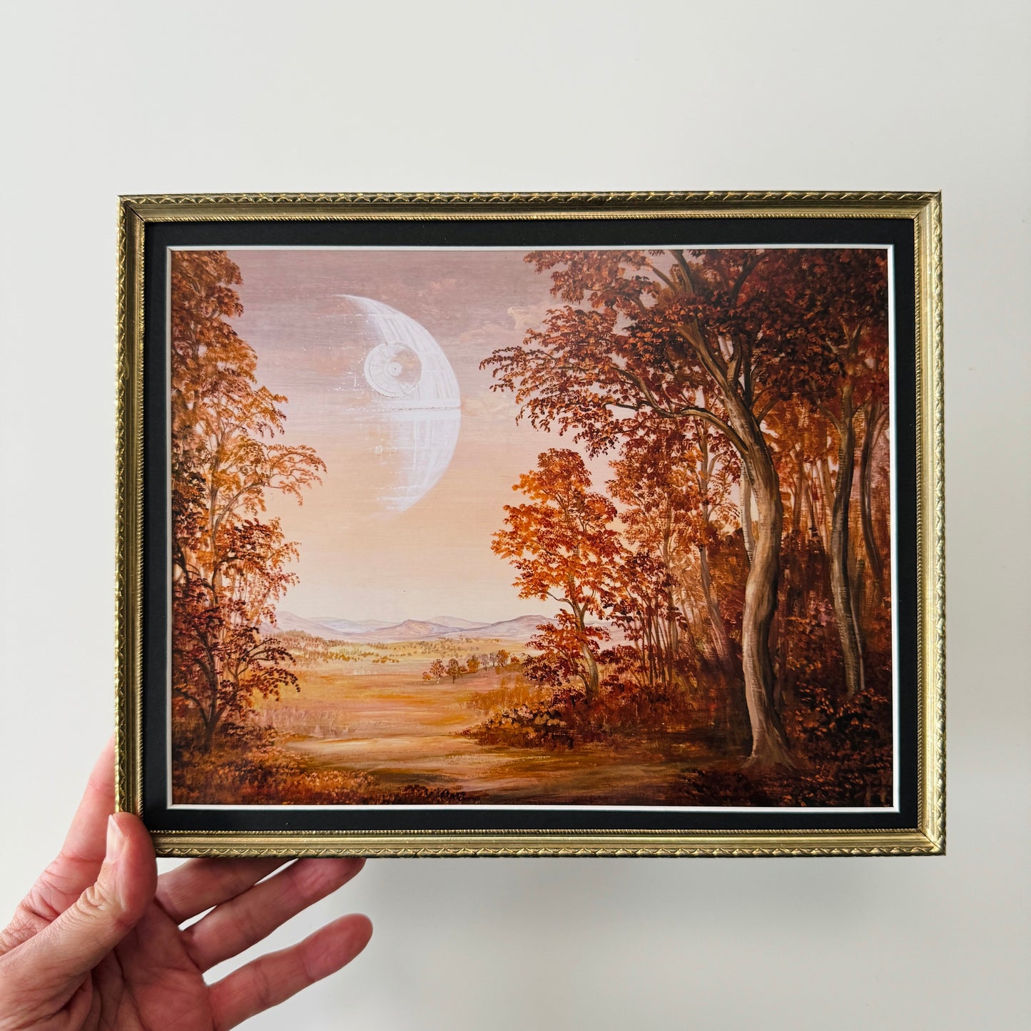 Harvest Moon - 8x10 PRINT in Vintage Brass Frame