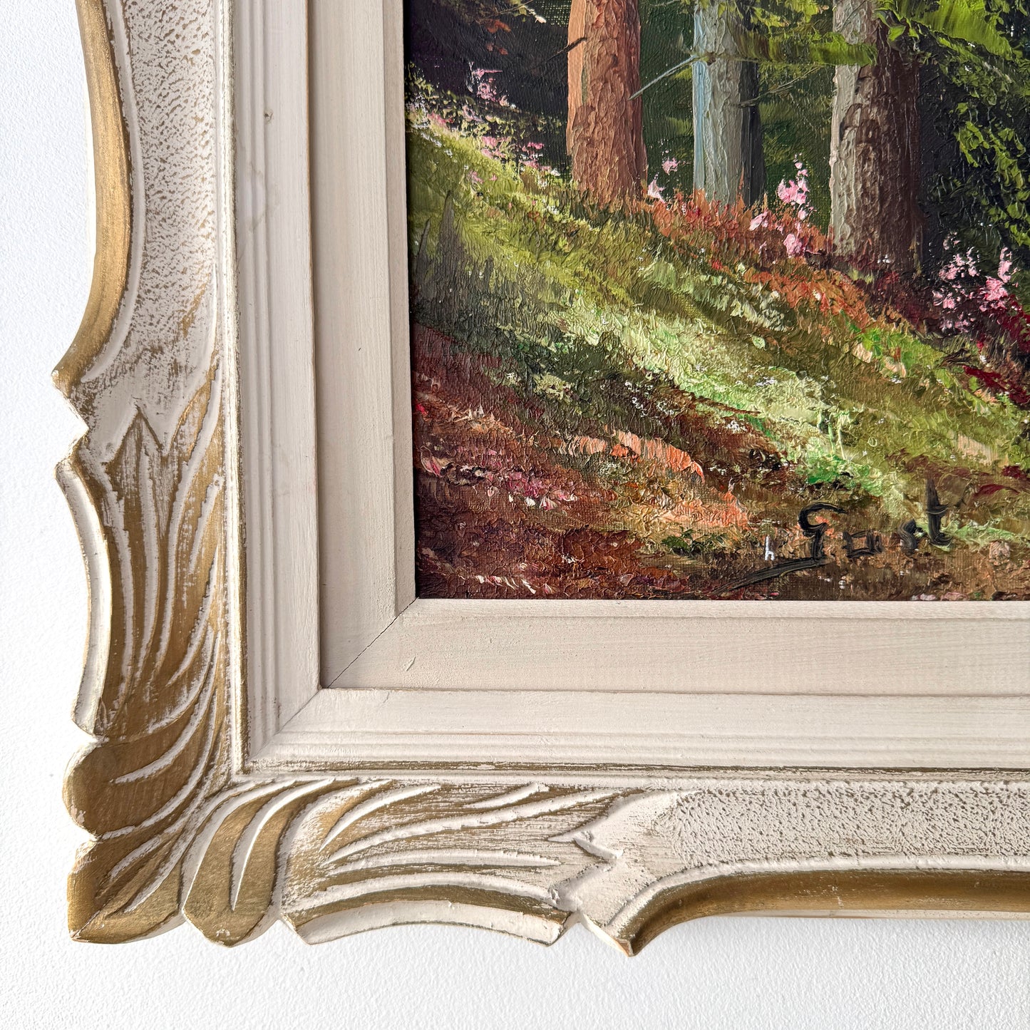 Yub Nub, original upcycled vintage painting