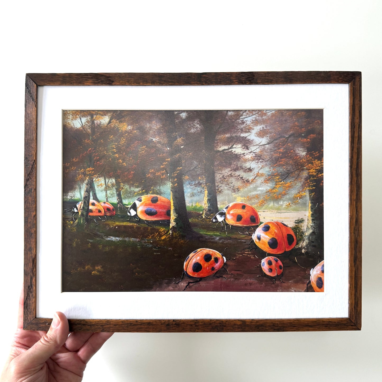 Into The Woods - PRINT in antique wood frame