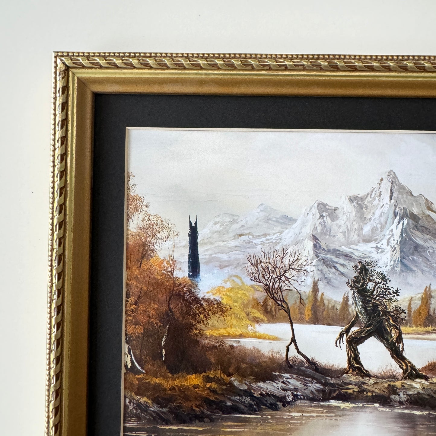 To Isengard - PRINT in gold frame