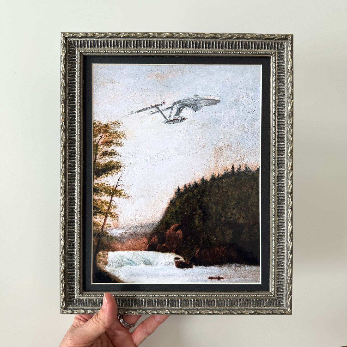 Boldly Go : NCC-1701 - 8x10 PRINT in ornate wood frame