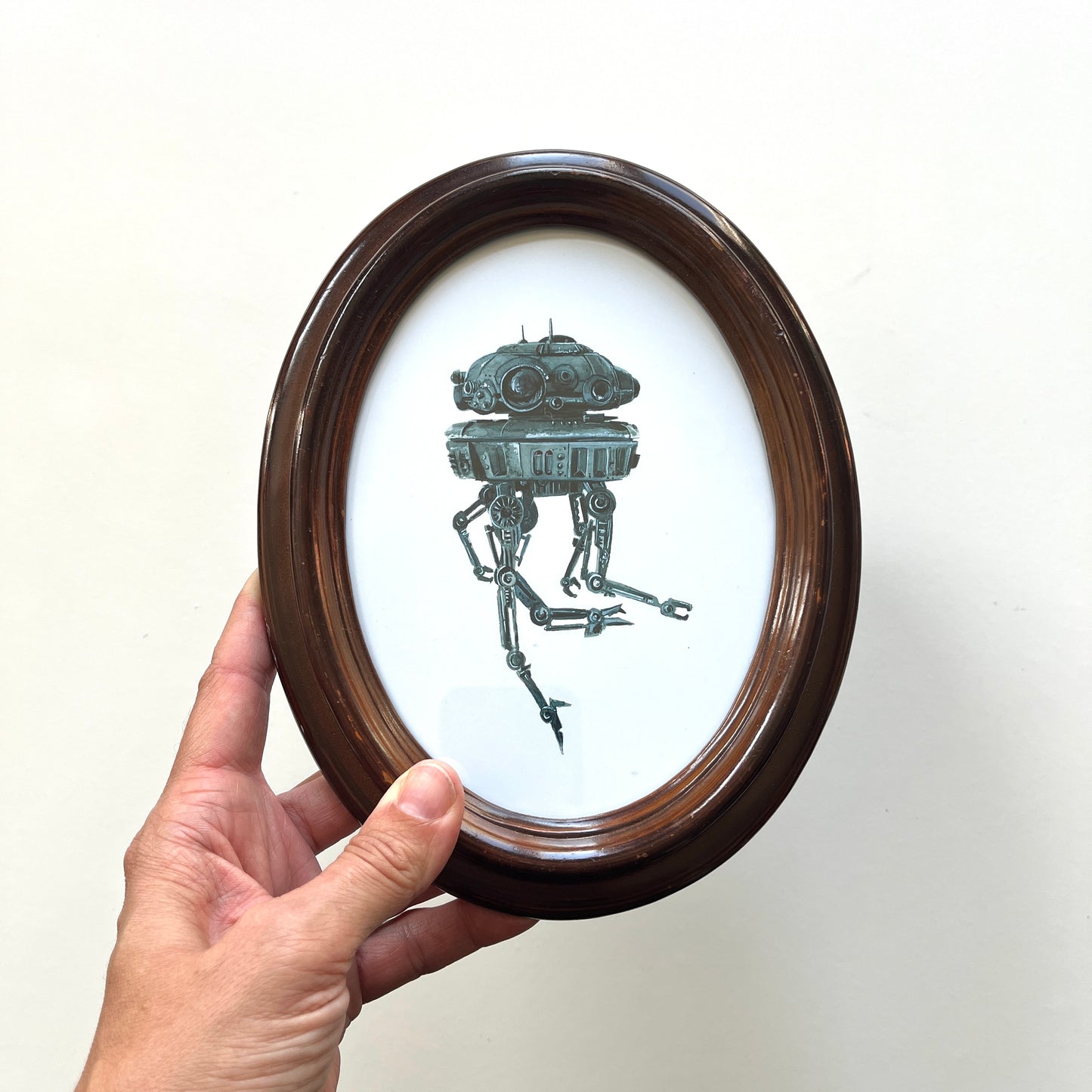Portrait of A Probe Droid - PRINT in Reclaimed Frame