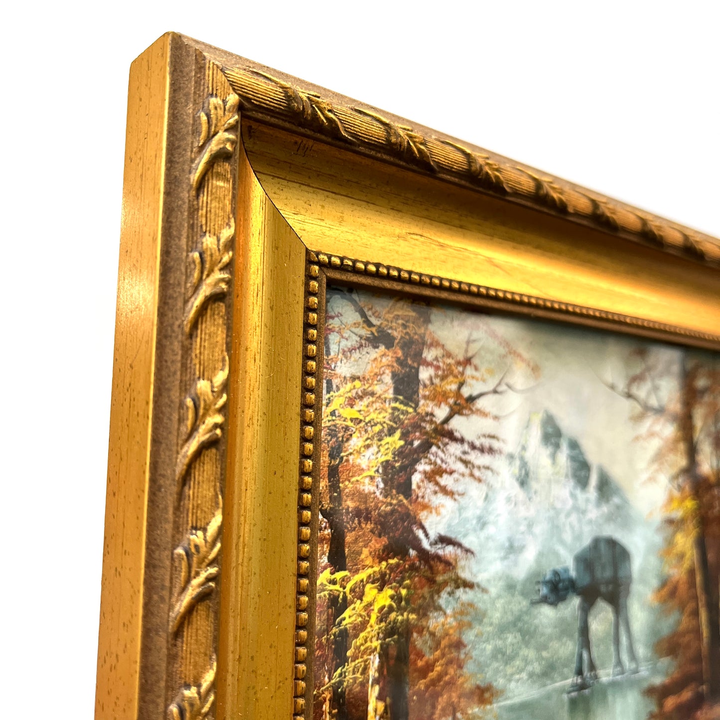 Autumn Walker - PRINT in Reclaimed Frame, Gold