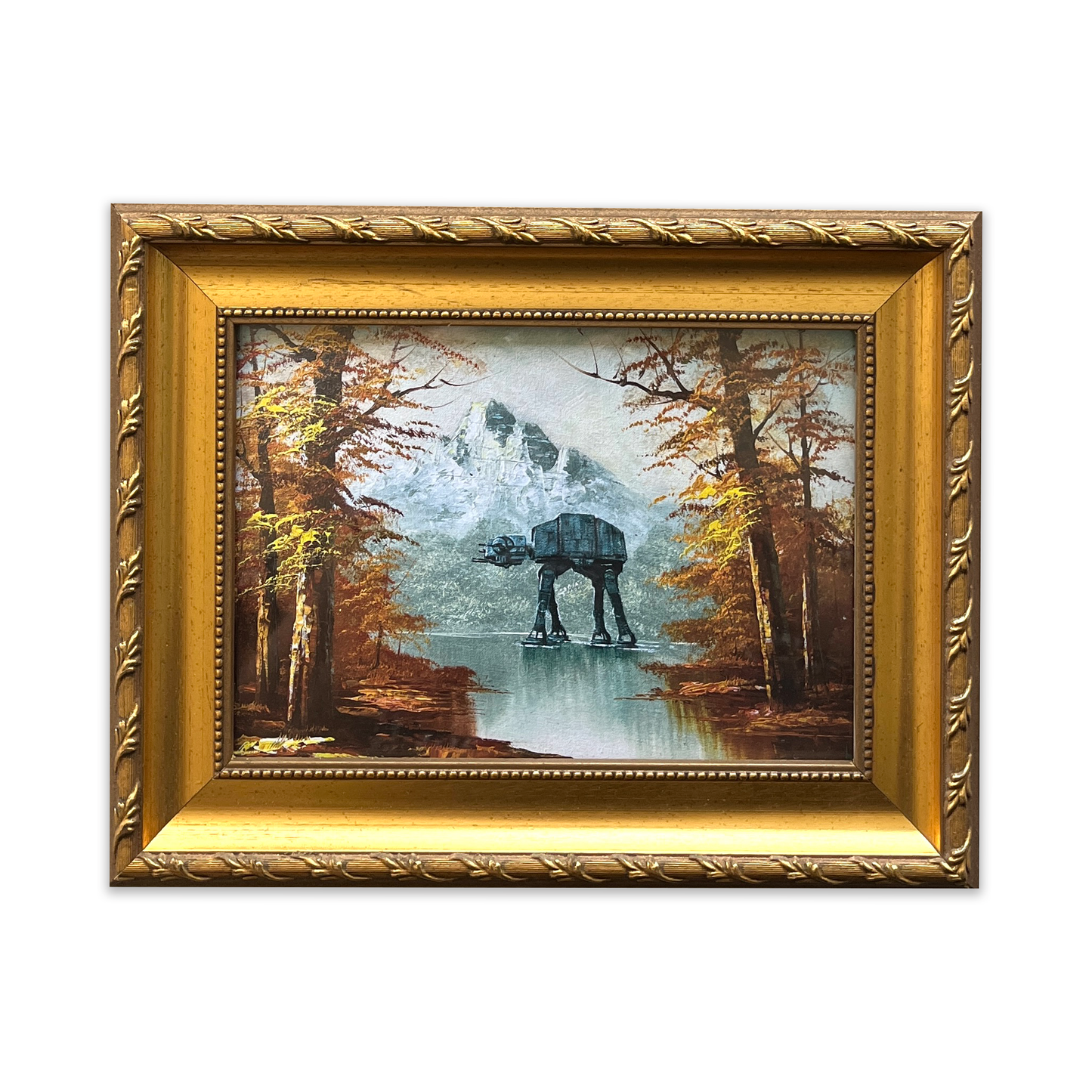 Autumn Walker - PRINT in Reclaimed Frame, Gold